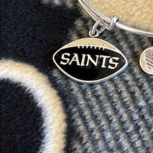 Alex and Ani NFL New Orleans Saints Color Infusion Charm Bangle Bracelet